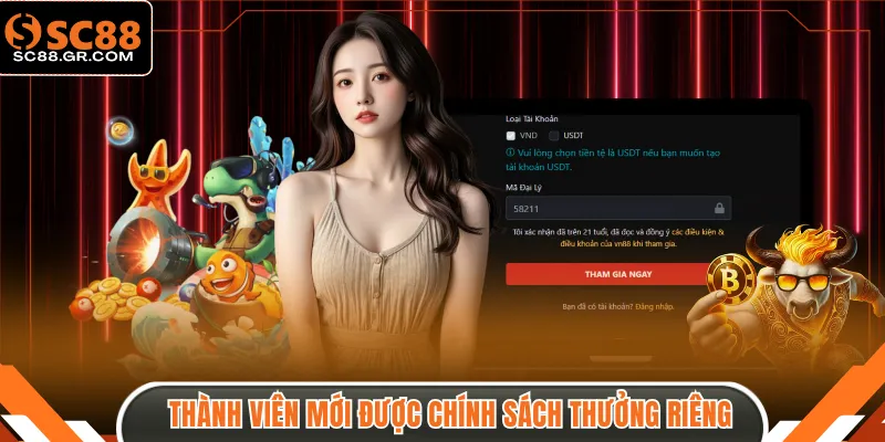 Thành viên mới được hưởng chính sách thưởng riêng