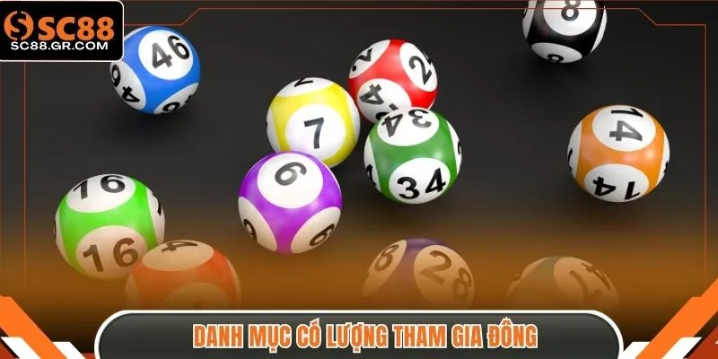 Danh mục có lượng tham gia đông